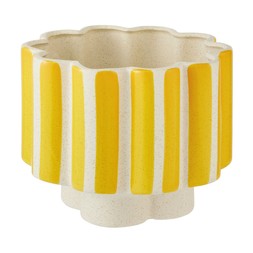 Homesense - Yellow Stripe Planter £9.99