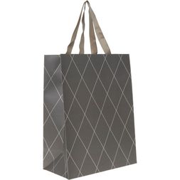 Grey Patterned Gift Bag