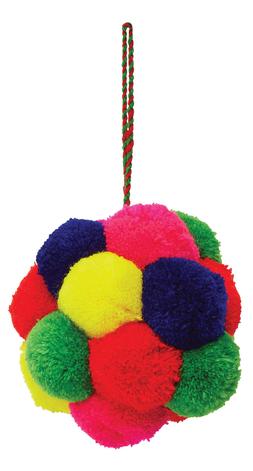 neon pompom cluster decoration