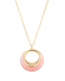 Isla Pink Resin Pendant Necklace