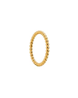 Blake Gold Tone Waterproof Textured Stacking Ring