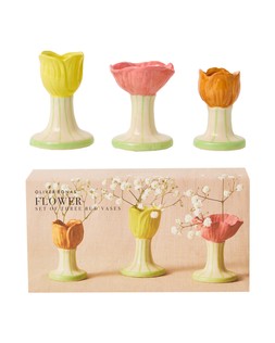 Ceramic Flower Bud Vase Set of Three £22.50