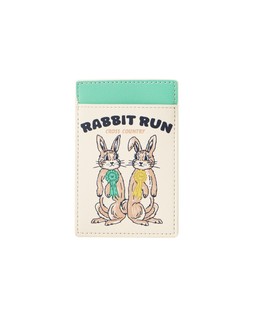 Cream Rabbit Run Card Holder