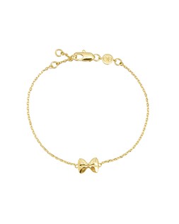 Farfalle Pasta Bow Charm Gold Plated Chain Bracelet £36 €47