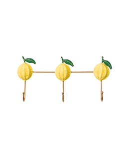 Lemon Raffia Wall Storage Hooks £32.50