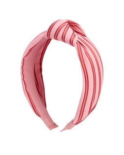 Luna Pink Stripe Knot Headband