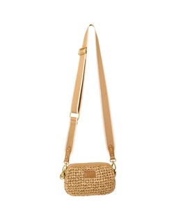 Naha Brown Straw Weave Crossbody Bag £48 €63