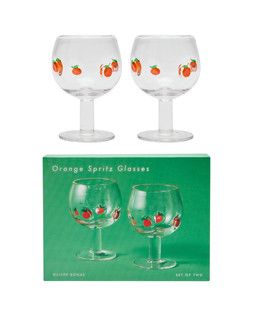 Orange Spritz Glasses Set of Two