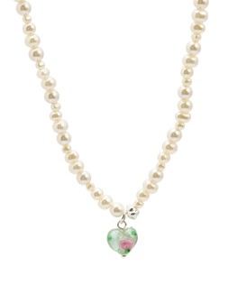 Bellamy Heart Pendant Faux Pearl Necklace £26