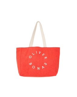 Red & Cream Logo Fabric Tote Shopper Bag £24