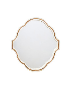 Blanca Mother of Pearl & Wooden Wall Mirror