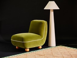 Ana Green Velvet Accent Chair