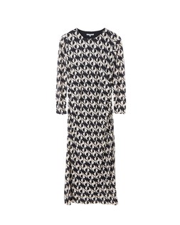 Oliver Bonas Black Mono Mesh Midaxi Dress £75
