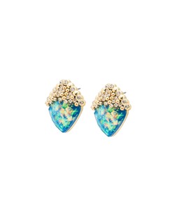 Vivienne Blue Stone Teardrop Stud Earrings £18
