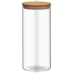 B&M HOME SS26 // KITCHEN // TALL GLASS PASTA CANISTER // £3 //