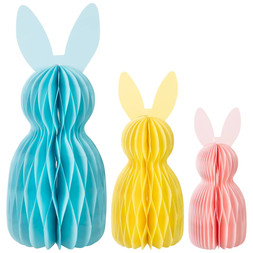 B&M HOME SS26 // EASTER // 3PK HONEYCOMB BUNNIES // £2.50 //