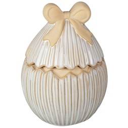 B&M HOME SS26 // EASTER // RIBBED JAR WITH BOW LARGE // £5 //