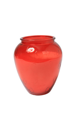 B&M GARDEN SS26 // FRUITS - 8 WEEK ONLY // GLASS STRAWBERRY CANDLE // £6 //