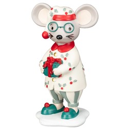 POLYRESIN MOUSE WITH GIFT £3 (437155)