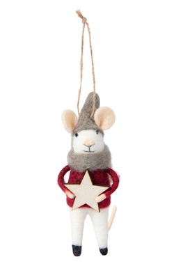 Felt mouse hanging dec