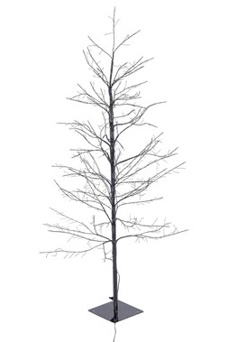 1.2m Micro LED Black Twig tree with 600 warm white LEDs