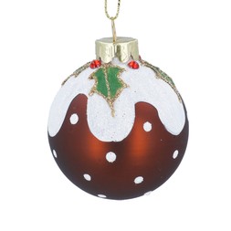 Christmas pudding ball decoration