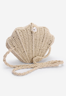 Shell Straw Handbag