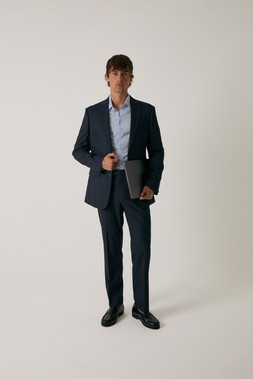 Threadbare Tailored Fit Single Breasted Blazer in Navy £65, Trousers £35 www.threadbare.com