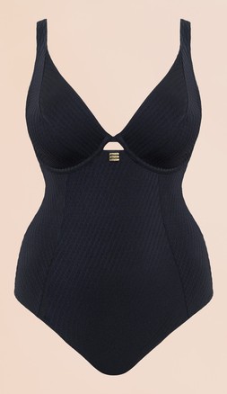 Jet Set Multiway Plunge Swimsuit Black £62
