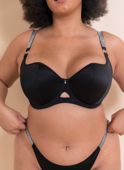 BOOST DIAMANTE PADDED BALCONY BRA £34 & BOOST DIAMANTE TANGA £15