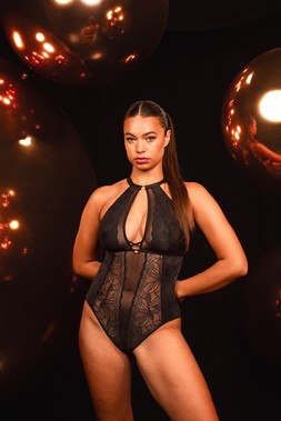 Opulence, Stretch Lace Body, Black, £52.00, US$92.00, CA$125.00, €78.00, A$125.00