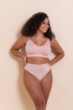 ZEN PINK NON WIRED BRALETTE £24 €36 & BRAZILIAN BRIEF £15 €23