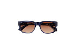 Maclean in Stone Blue with custom Sienna Sunset lenses