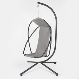 OHS Luxe Contemporary Egg Chair - Grey - £119