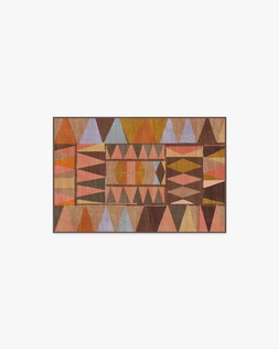 Ruggable - Jungalow Collection - Cadra Warm Brown - 60 x 90 cm - Flatwoven £99, Tufted £119 (Aerial)- EMBARGOED UNTIL 2ND JULY 2026