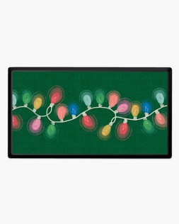 Let it Glow Green Doormat