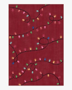Let it Glow Red Rug