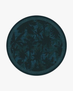 Matthew Williamson Twilight Forest Midnight Rug 245 round flatwoven - £459.00