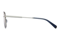 Barbour BAS-3105 Silver & Blue Crystal Aviator Men's Sunglasses