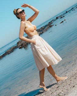Lolita Flip Flops Beige