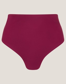 Mia High Waist Bikini Bottom Red