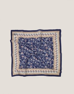 Nima Floral Square Cotton Scarf