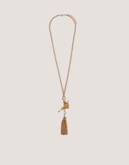 Tassel Heart Charm Necklace
