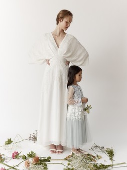 Camilla Embroidered Maxi Wedding Dress Ivory