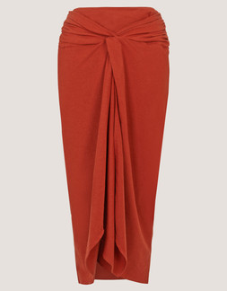 CALLIE PLAIN WRAP SKIRT