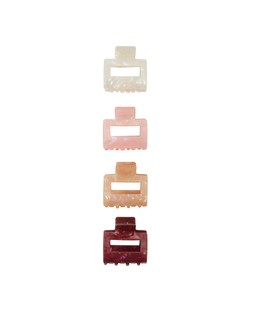 4-Pack Iridescent Square Claw Clips