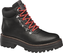 Deichmann Black Mexx Dense Chunky Heel Ankle Boot