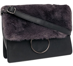 Deichmann Fur Detail Cross Body Bag