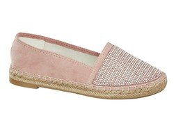 Pastel pink espadrilles