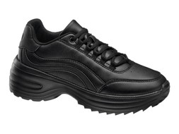 Deichmann Black Chunky Trainer